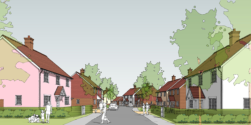 Artist's Impression of  Residential Street